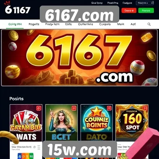 Análise da plataforma de jogos 6167.com
